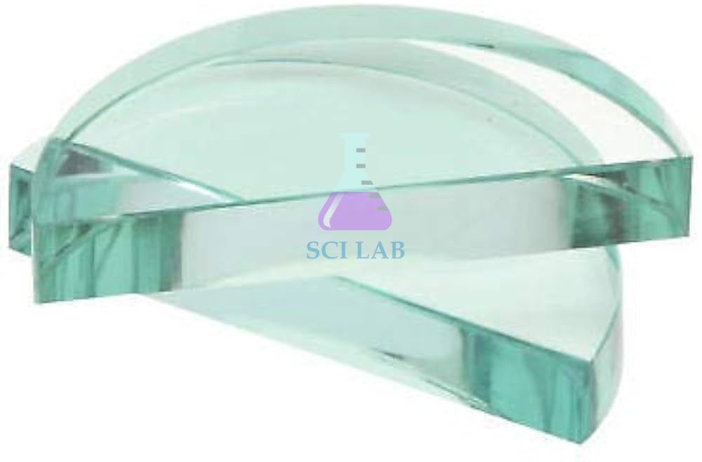 Half-Round Optical Glass Slab